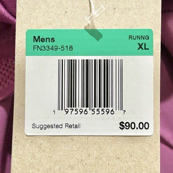 Nike AeroSwift 2" Brief-Lined Men's Size S-XL Fuchsia Black Running Shorts - Picture 8 of 8